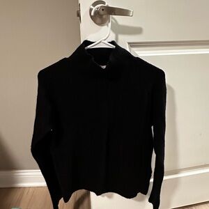 J. Crew Black Turtleneck Sweater Alpaca Wool